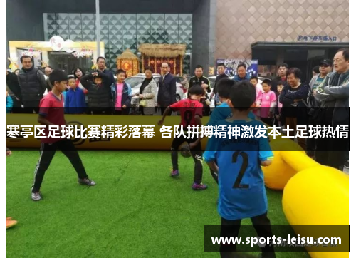 寒亭区足球比赛精彩落幕 各队拼搏精神激发本土足球热情